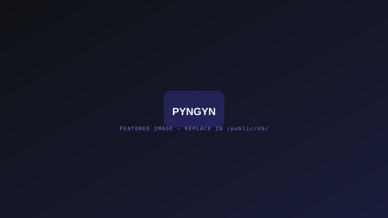 Create your first project in PYNGYN